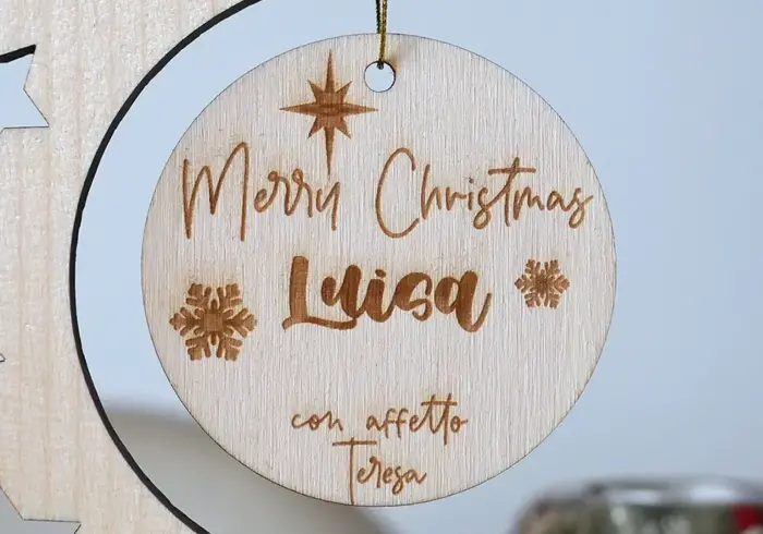 Albero di Natale in legno personalizzato